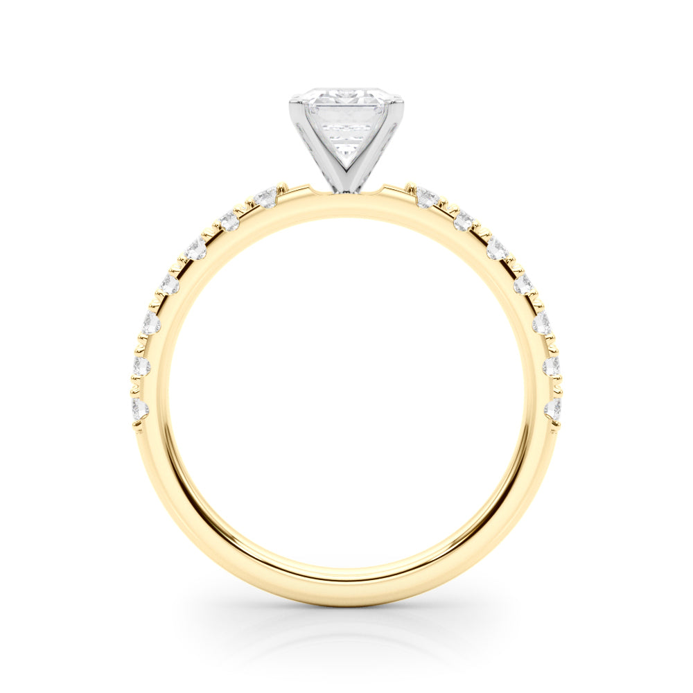 Sophisticated Remount Rng Round Diamond Engagement Ring — 9K/18K Gold & Platinum