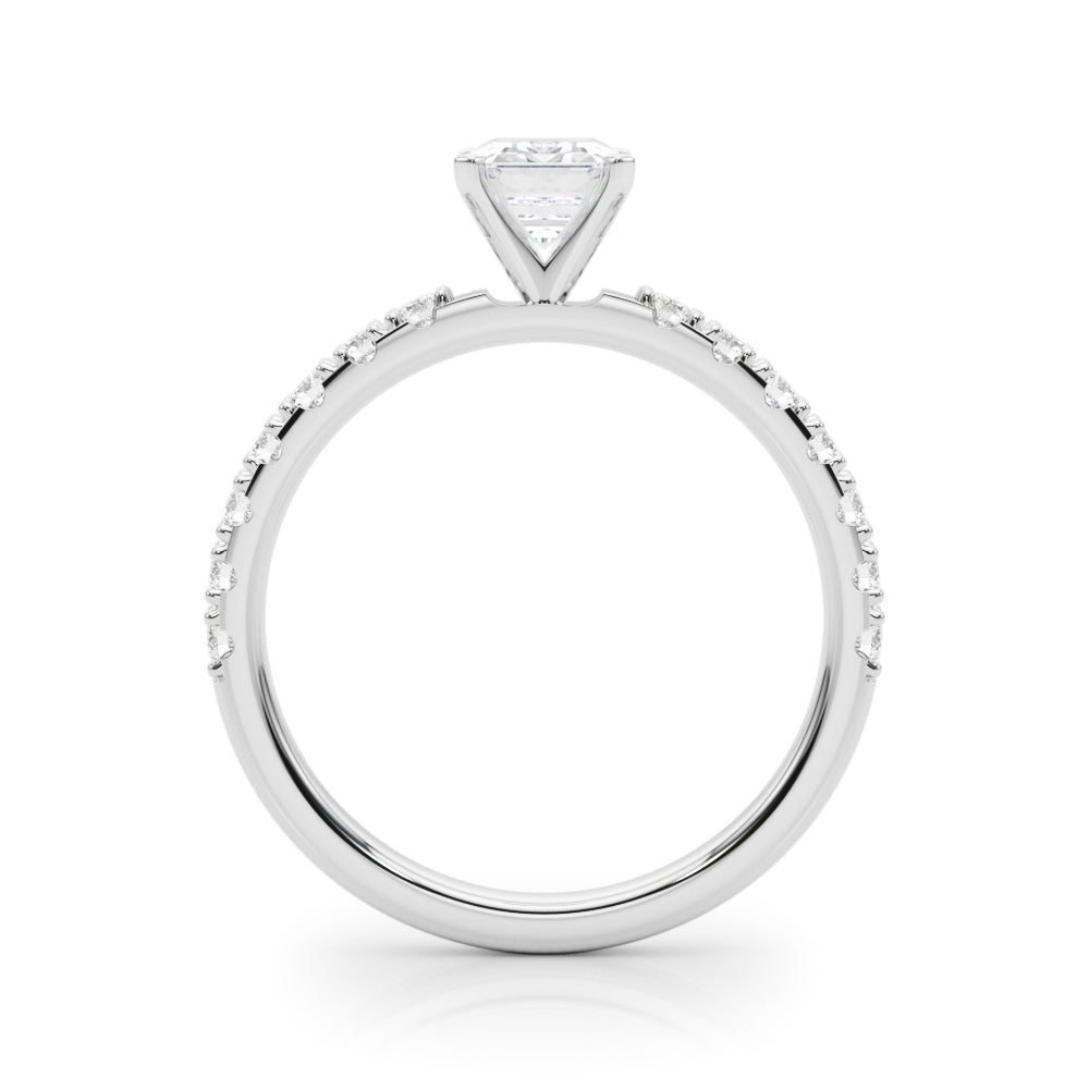 Sophisticated Remount Rng Round Diamond Engagement Ring — 9K/18K Gold & Platinum