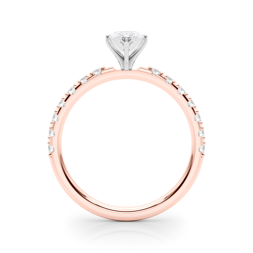 Sophisticated Remount Rng Round Diamond Engagement Ring — 9K/18K Gold & Platinum