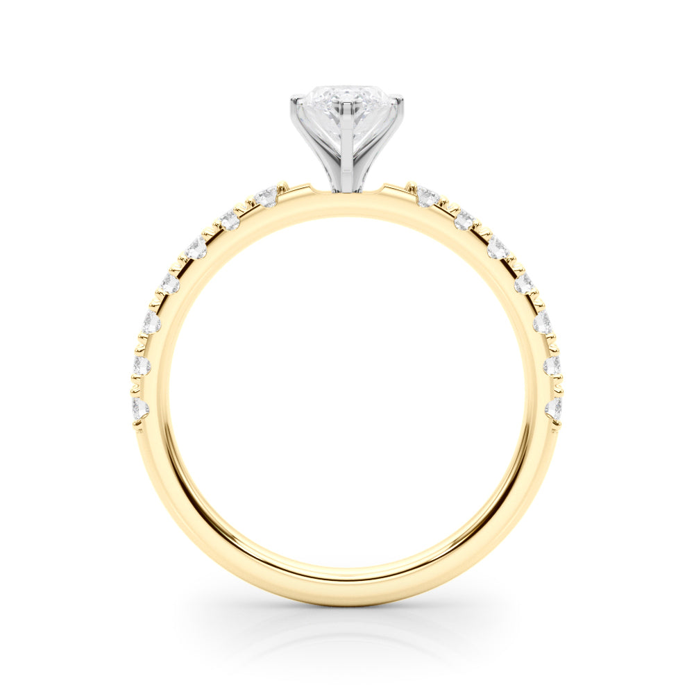 Sophisticated Remount Rng Round Diamond Engagement Ring — 9K/18K Gold & Platinum