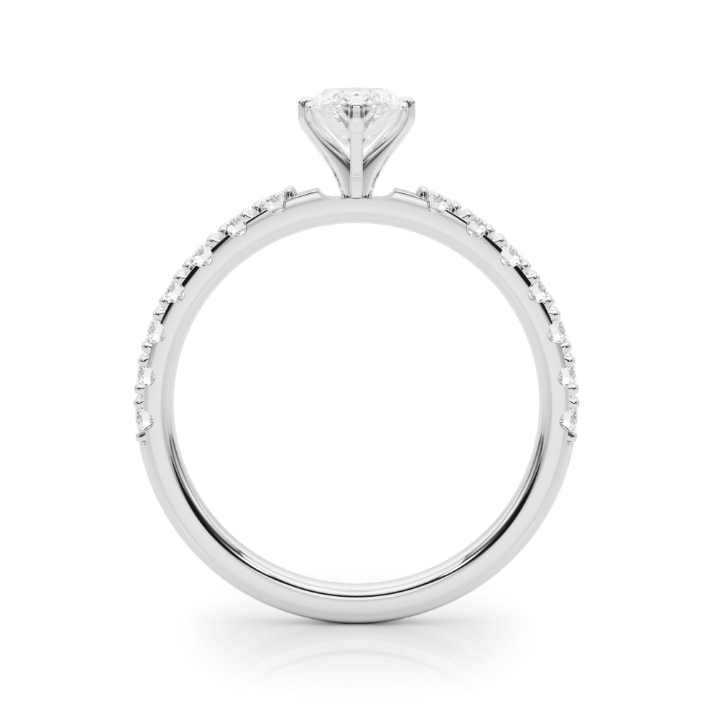 Sophisticated Remount Rng Round Diamond Engagement Ring — 9K/18K Gold & Platinum