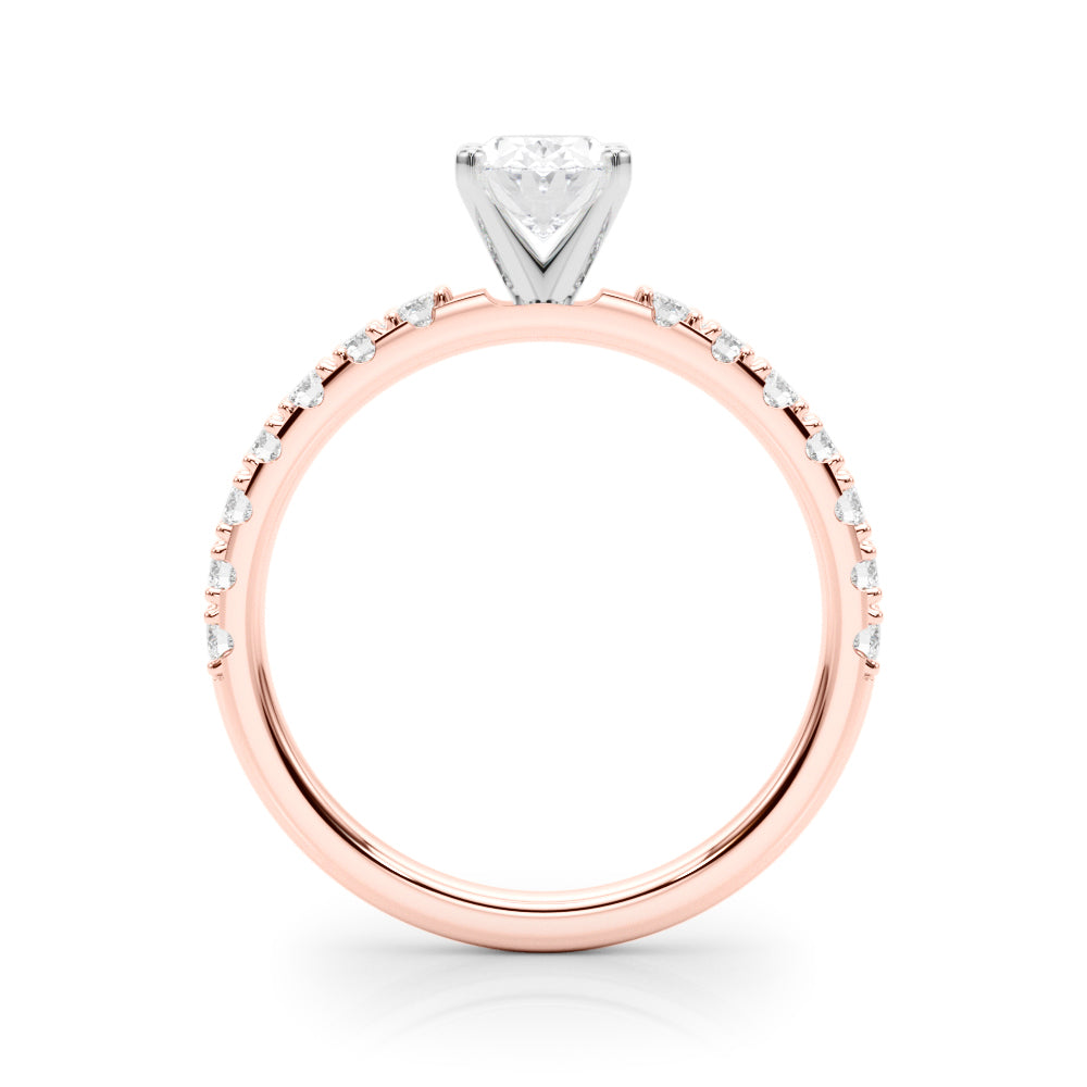 Sophisticated Remount Rng Round Diamond Engagement Ring — 9K/18K Gold & Platinum