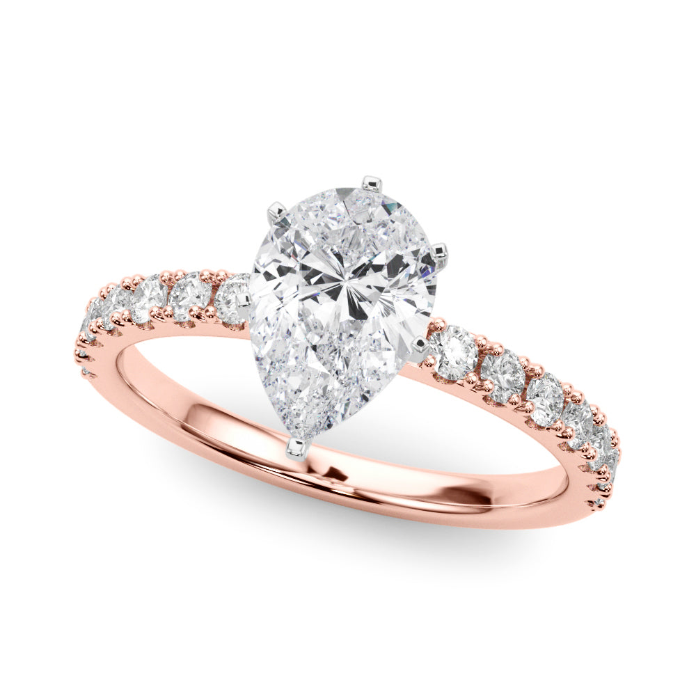 Sophisticated Remount Rng Round Diamond Engagement Ring — 9K/18K Gold & Platinum