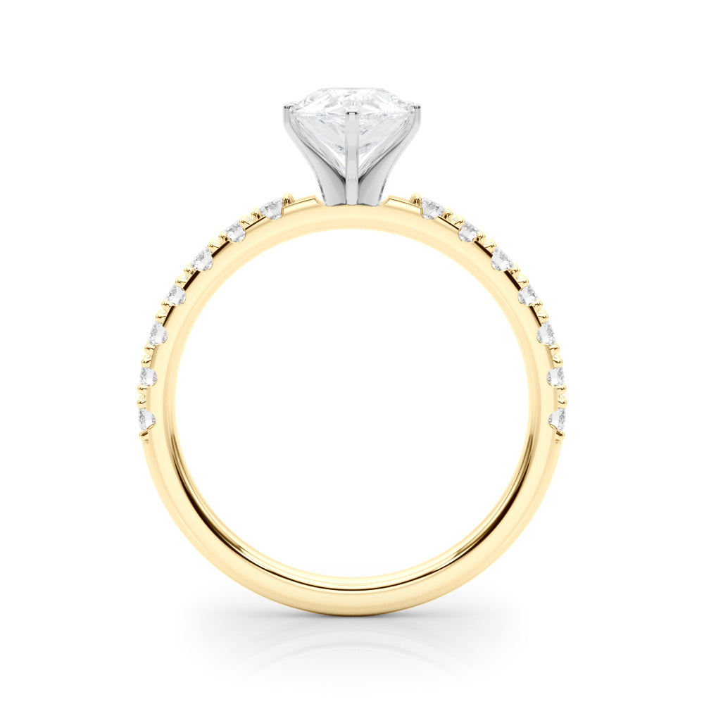 Sophisticated Remount Rng Round Diamond Engagement Ring — 9K/18K Gold & Platinum