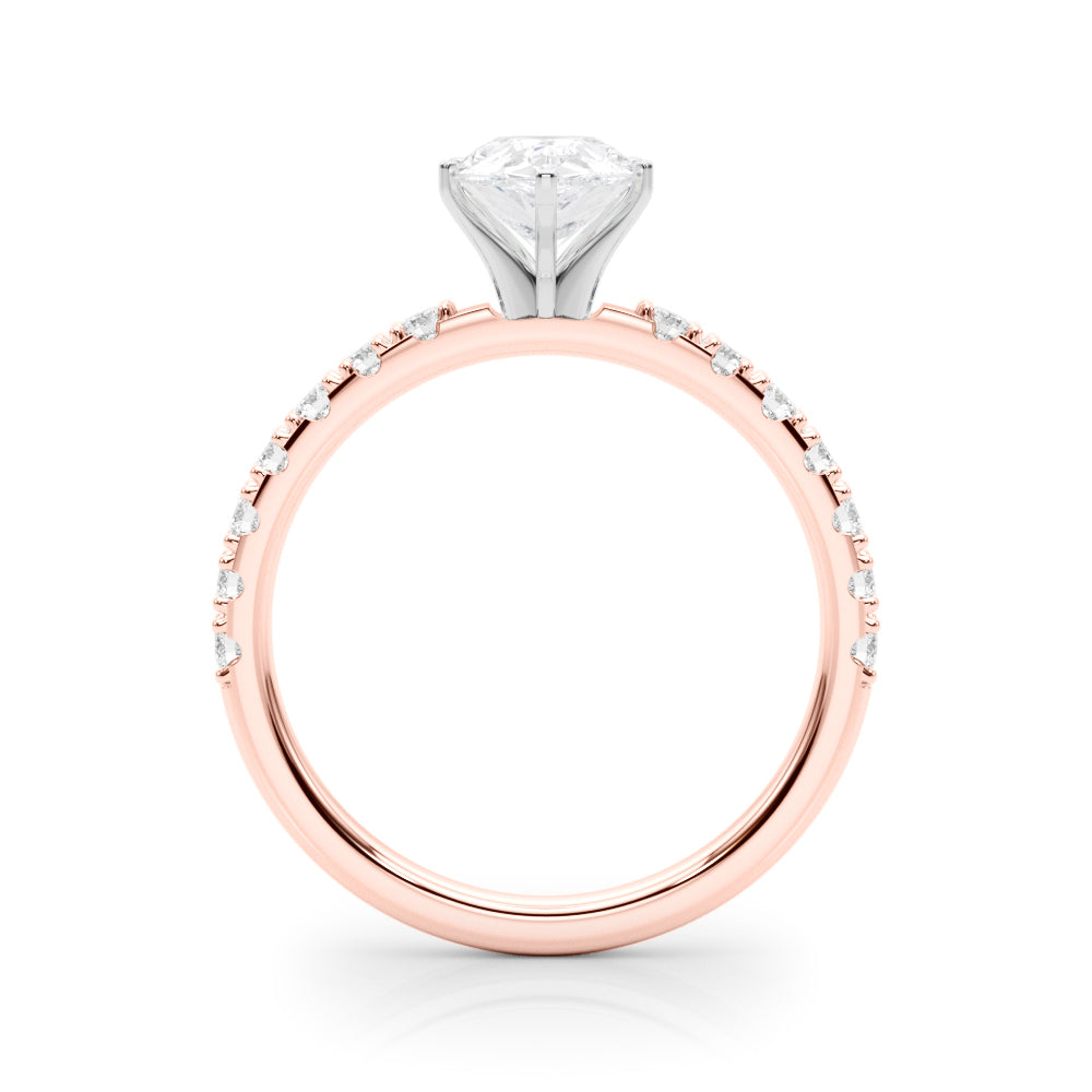 Sophisticated Remount Rng Round Diamond Engagement Ring — 9K/18K Gold & Platinum