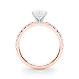 Sophisticated Remount Rng Round Diamond Engagement Ring — 9K/18K Gold & Platinum