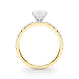 Sophisticated Remount Rng Round Diamond Engagement Ring — 9K/18K Gold & Platinum
