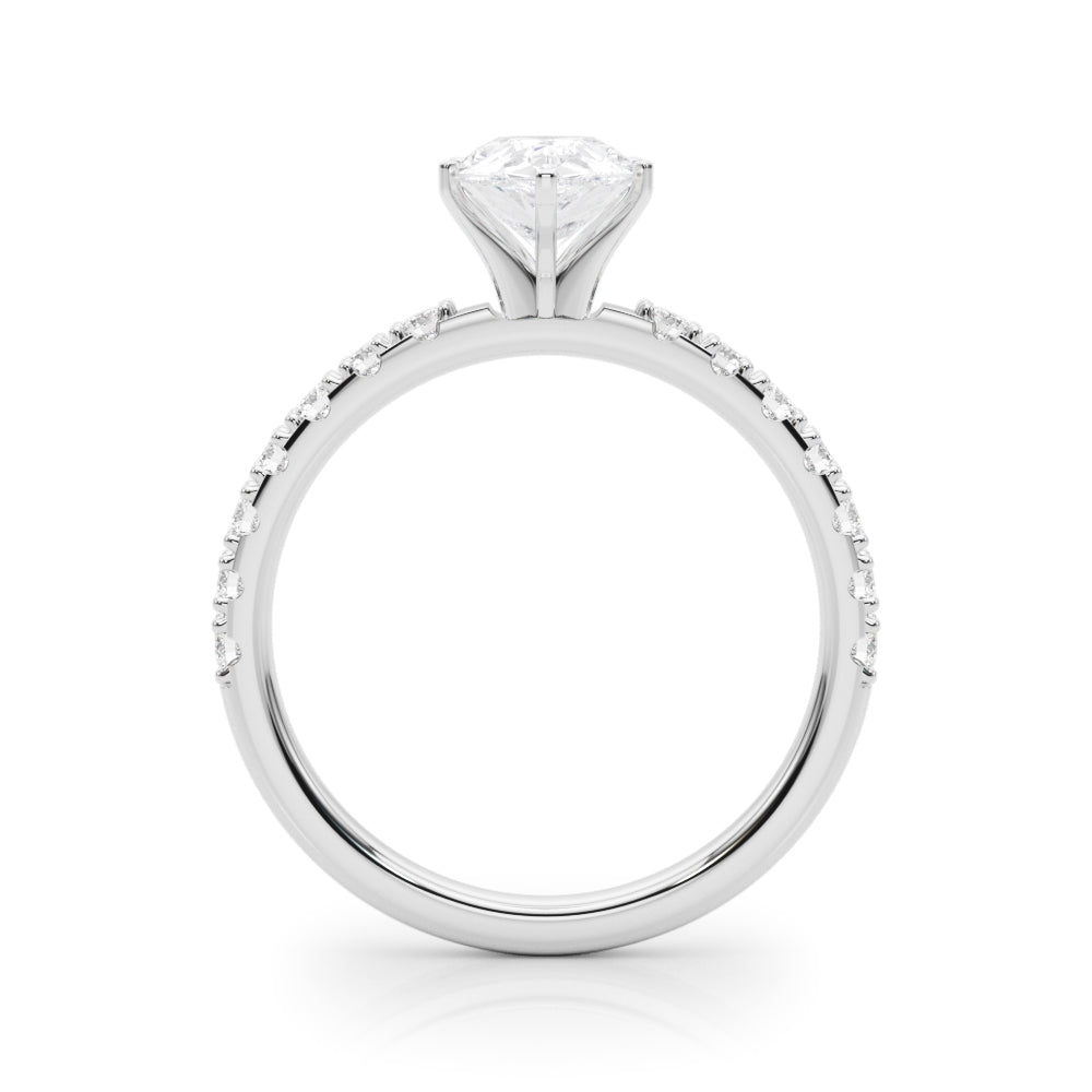 Sophisticated Remount Rng Round Diamond Engagement Ring — 9K/18K Gold & Platinum