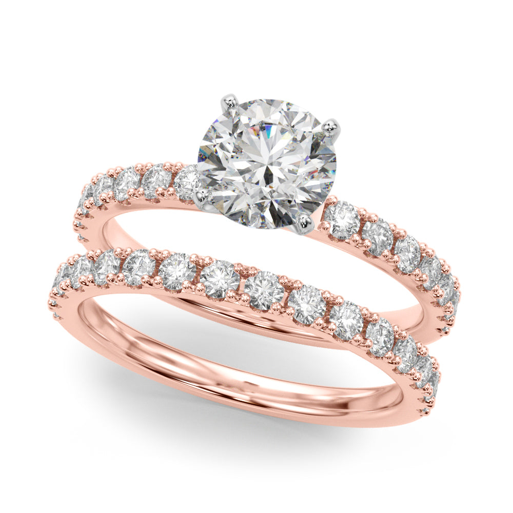 Sophisticated Remount Rng Round Diamond Engagement Ring — 9K/18K Gold & Platinum