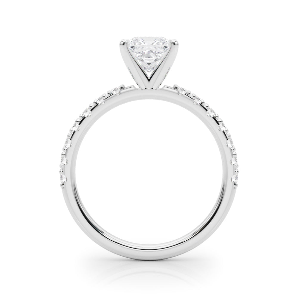 Sophisticated Remount Rng Round Diamond Engagement Ring — 9K/18K Gold & Platinum