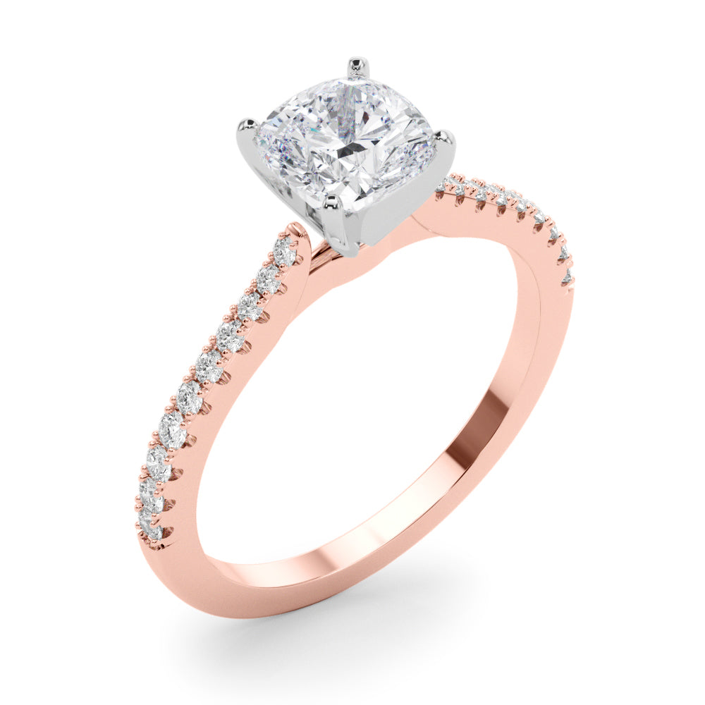 Opulent Remount Ring Round Diamond Engagement Ring — 9K/18K Gold & Platinum