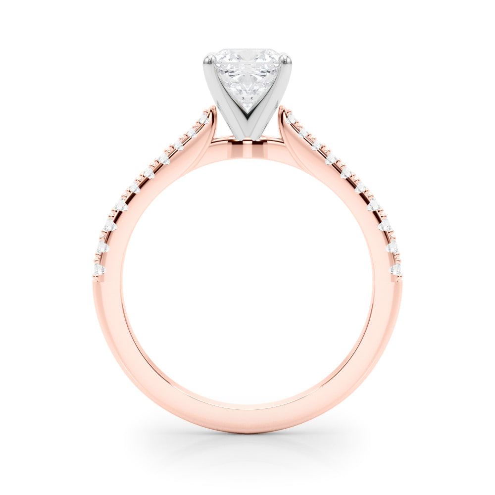 Opulent Remount Ring Round Diamond Engagement Ring — 9K/18K Gold & Platinum