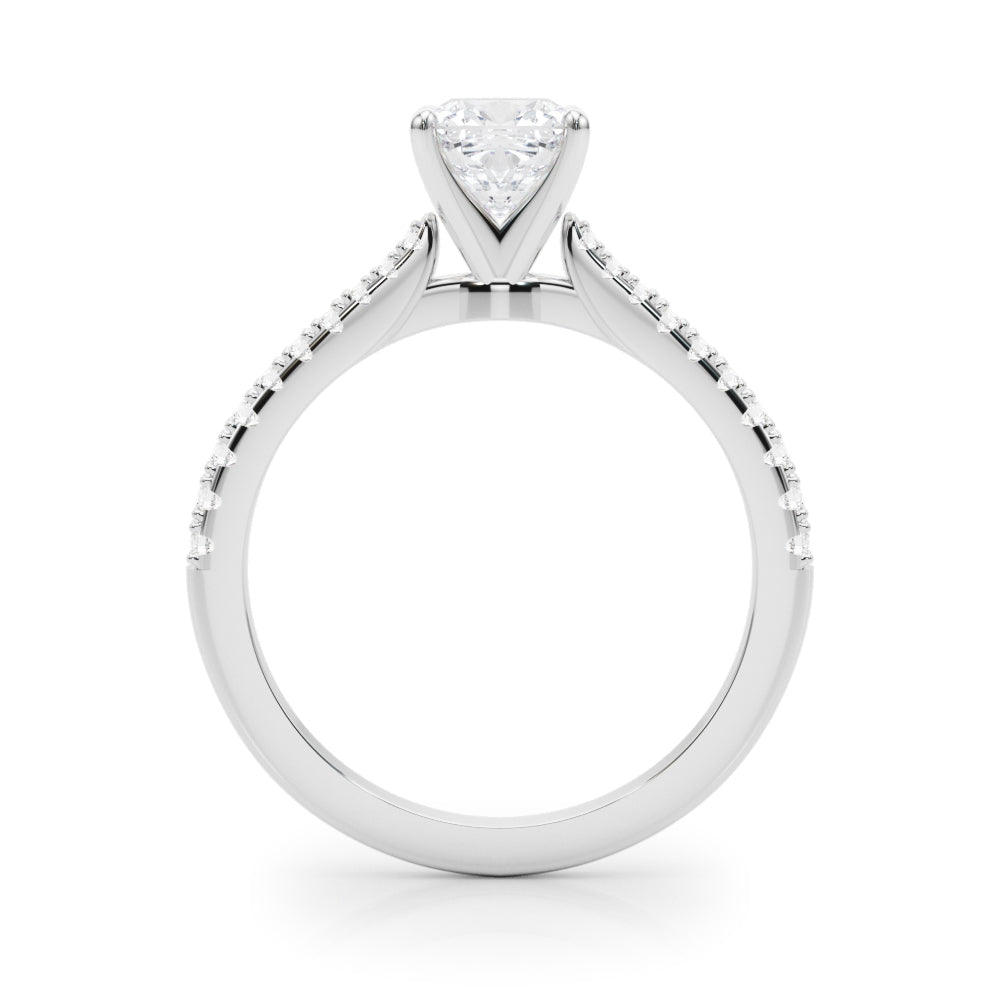 Opulent Remount Ring Round Diamond Engagement Ring — 9K/18K Gold & Platinum