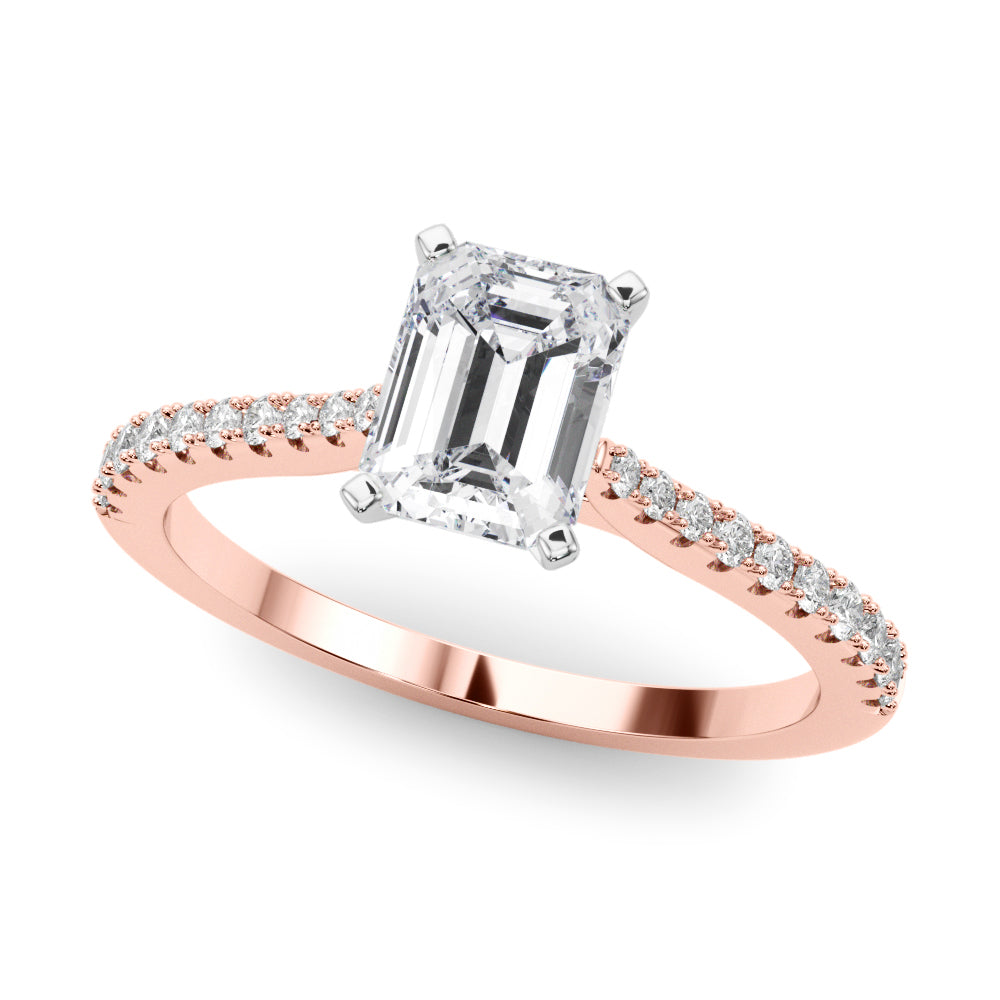 Opulent Remount Ring Round Diamond Engagement Ring — 9K/18K Gold & Platinum