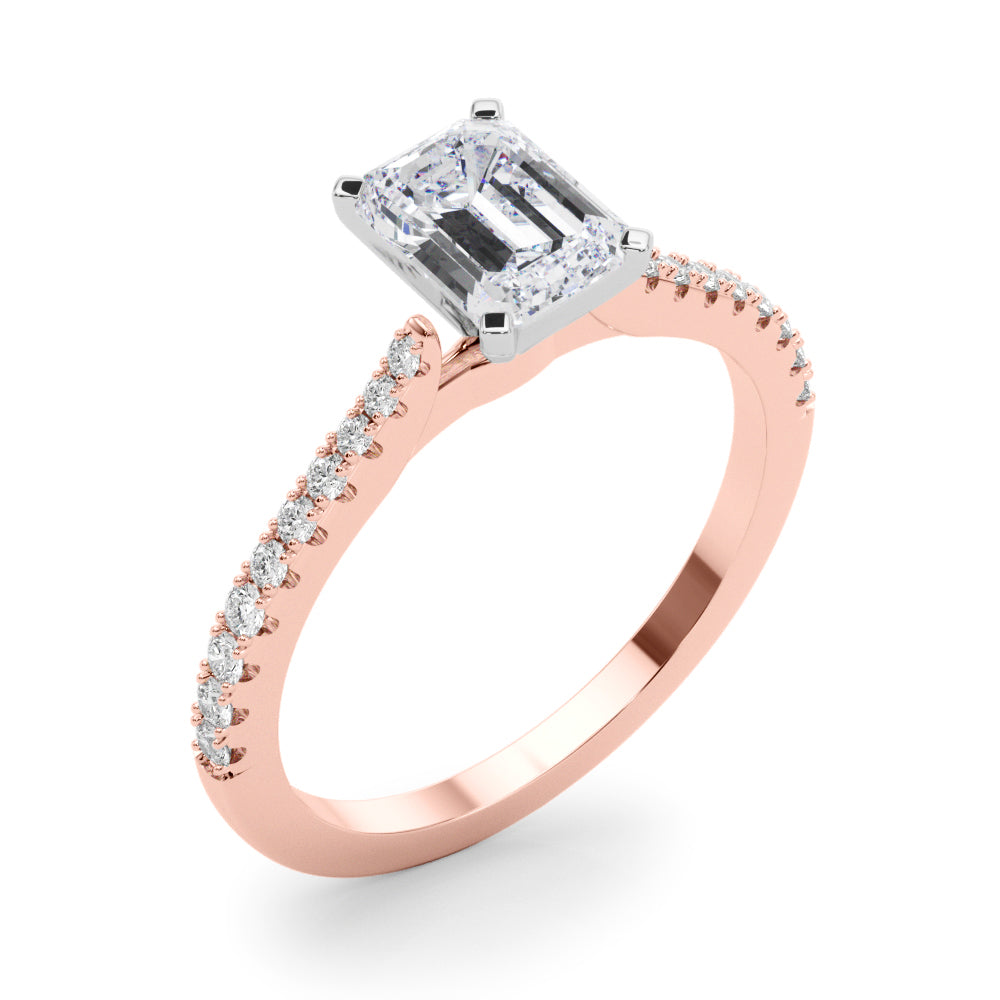 Opulent Remount Ring Round Diamond Engagement Ring — 9K/18K Gold & Platinum