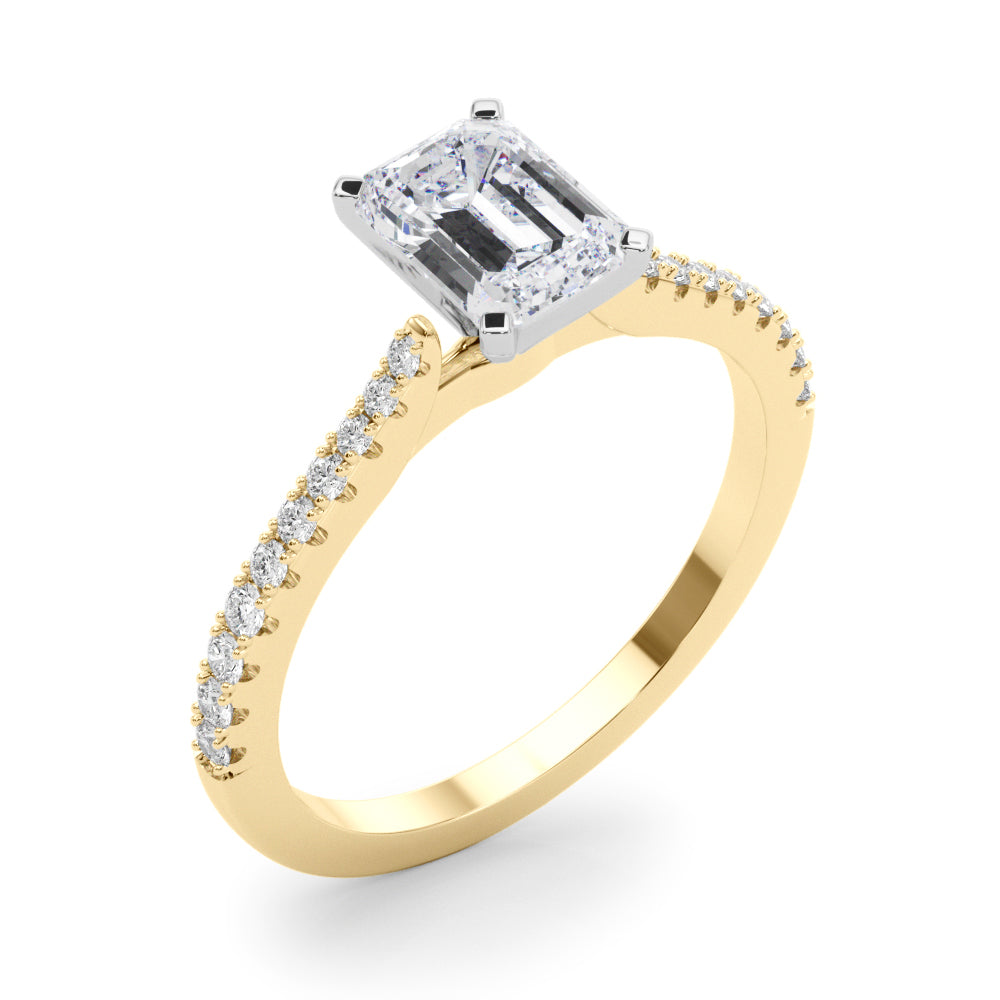 Opulent Remount Ring Round Diamond Engagement Ring — 9K/18K Gold & Platinum