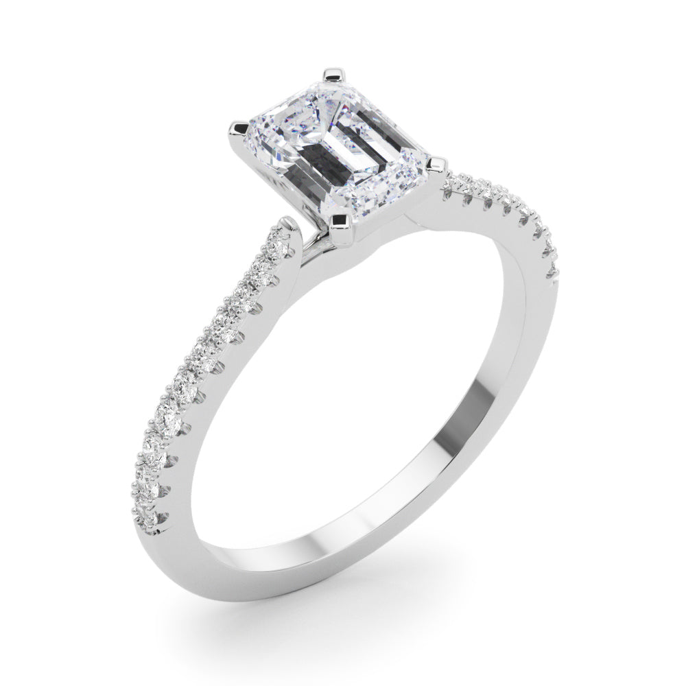 Opulent Remount Ring Round Diamond Engagement Ring — 9K/18K Gold & Platinum