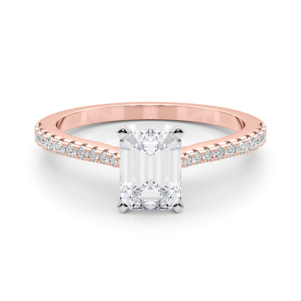 Opulent Remount Ring Round Diamond Engagement Ring — 9K/18K Gold & Platinum