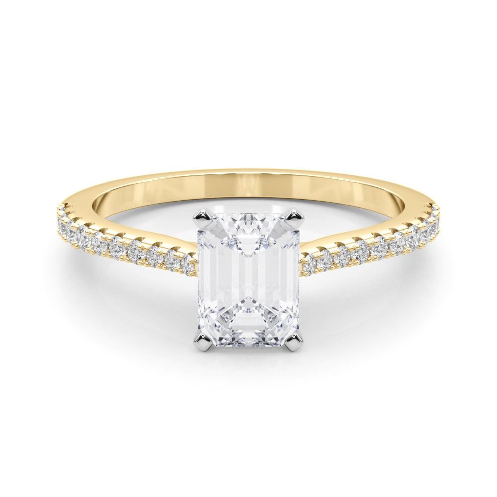 Opulent Remount Ring Round Diamond Engagement Ring — 9K/18K Gold & Platinum