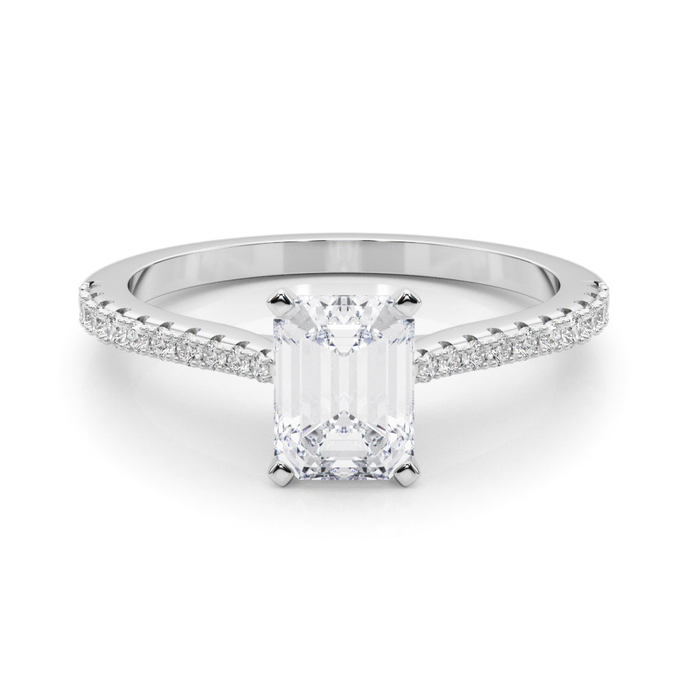 Opulent Remount Ring Round Diamond Engagement Ring — 9K/18K Gold & Platinum