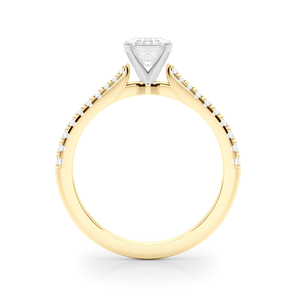 Opulent Remount Ring Round Diamond Engagement Ring — 9K/18K Gold & Platinum