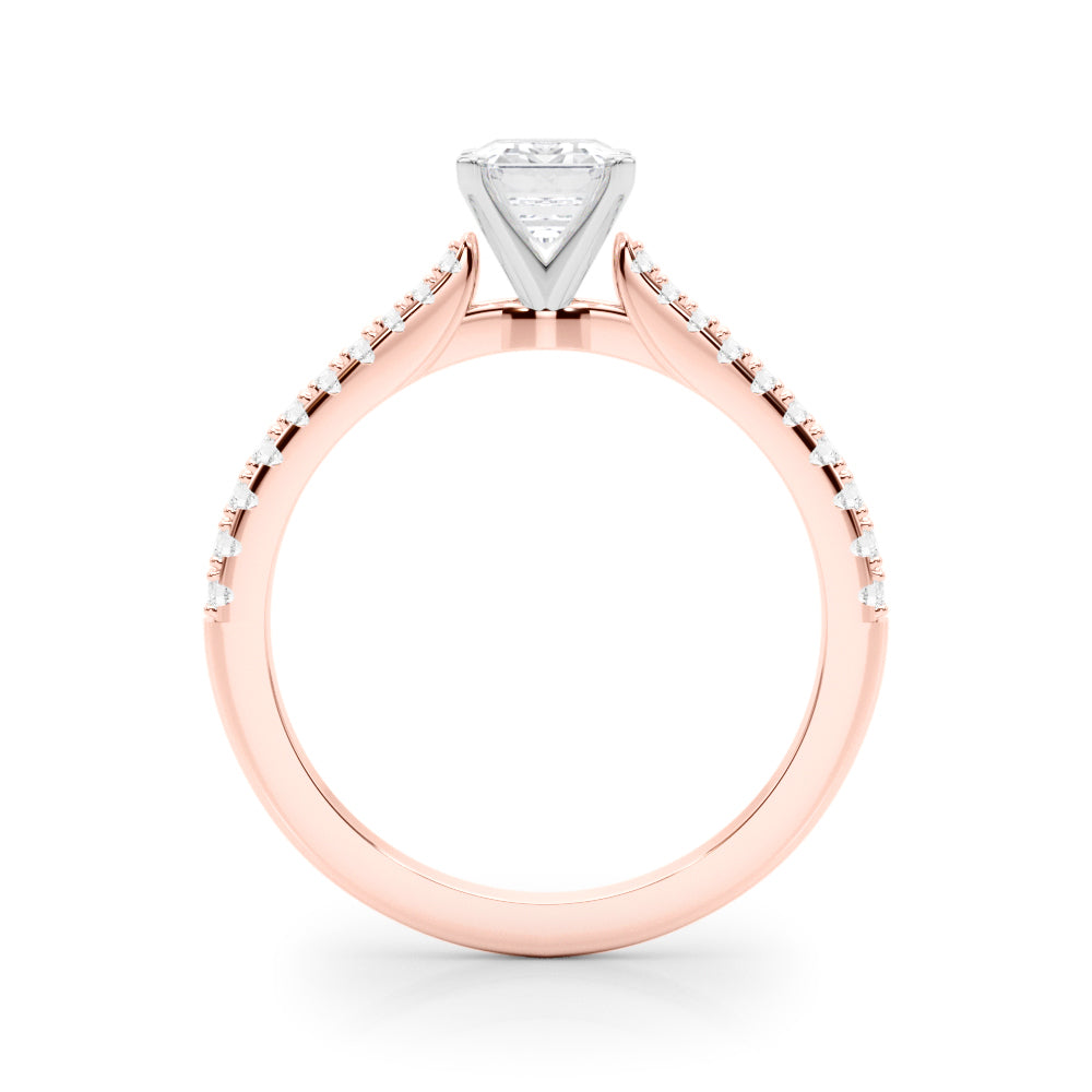 Opulent Remount Ring Round Diamond Engagement Ring — 9K/18K Gold & Platinum