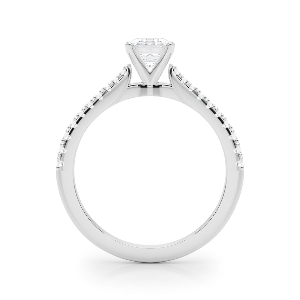 Opulent Remount Ring Round Diamond Engagement Ring — 9K/18K Gold & Platinum