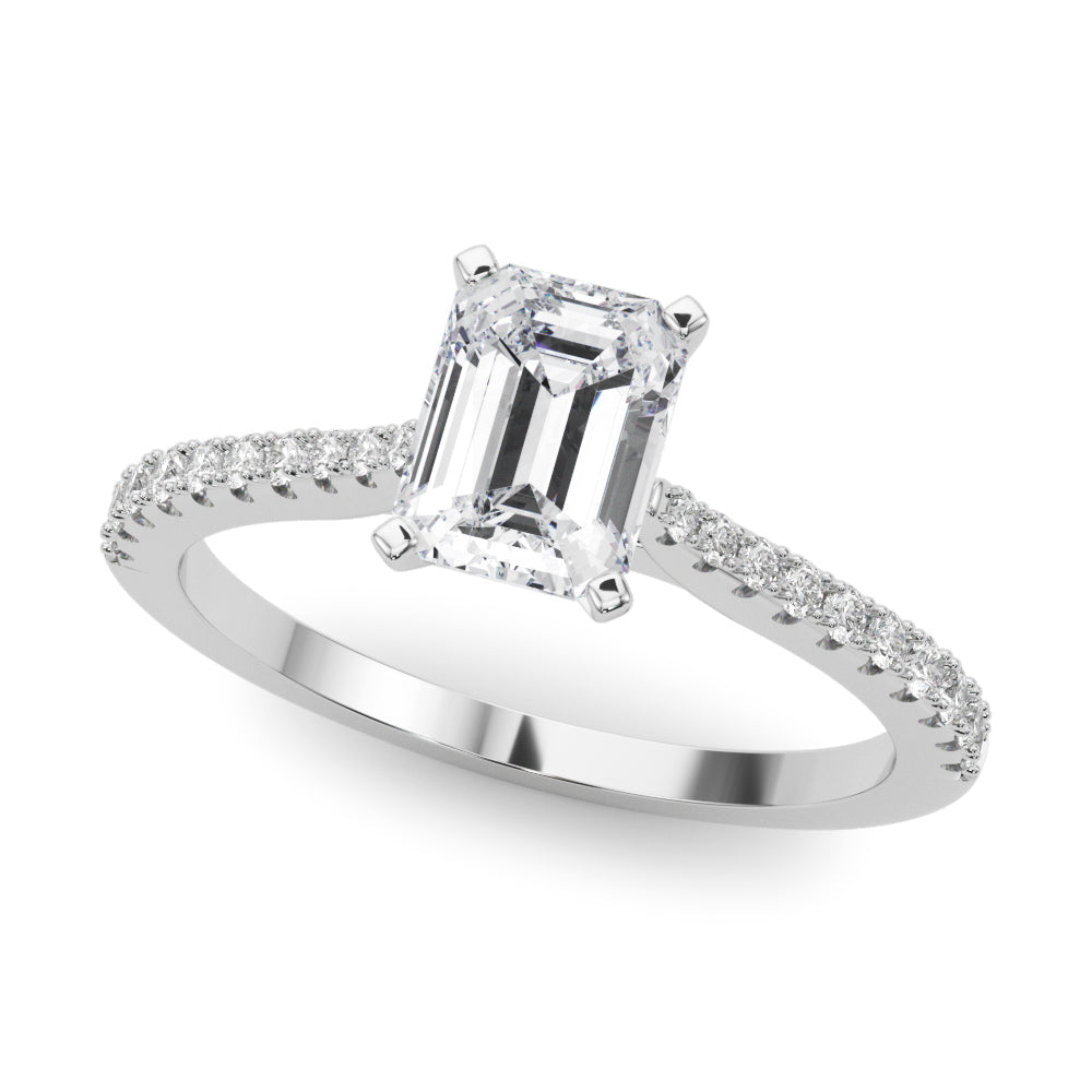 Opulent Remount Ring Round Diamond Engagement Ring — 9K/18K Gold & Platinum