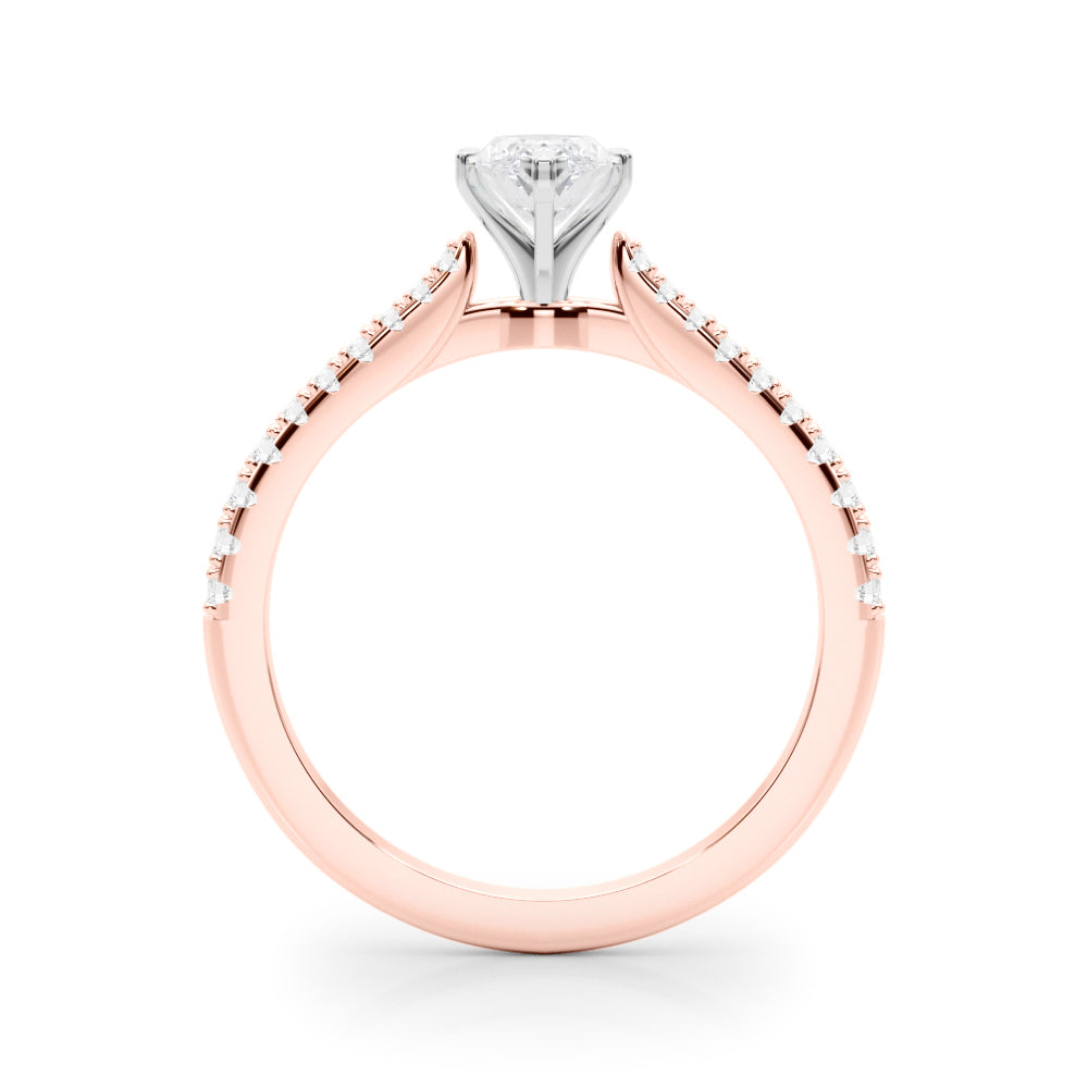 Opulent Remount Ring Round Diamond Engagement Ring — 9K/18K Gold & Platinum
