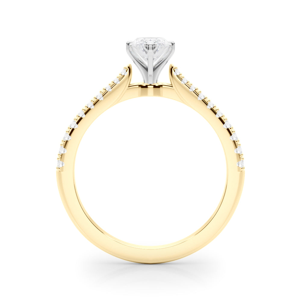 Opulent Remount Ring Round Diamond Engagement Ring — 9K/18K Gold & Platinum
