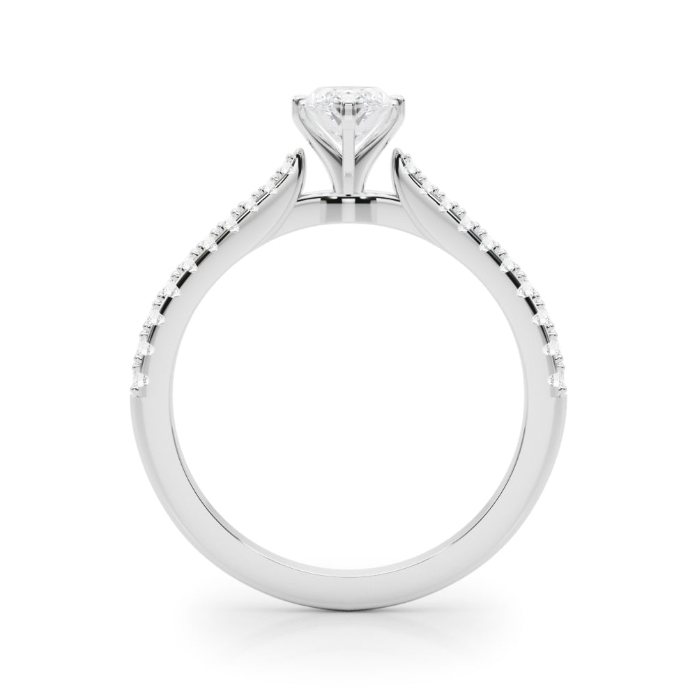 Opulent Remount Ring Round Diamond Engagement Ring — 9K/18K Gold & Platinum