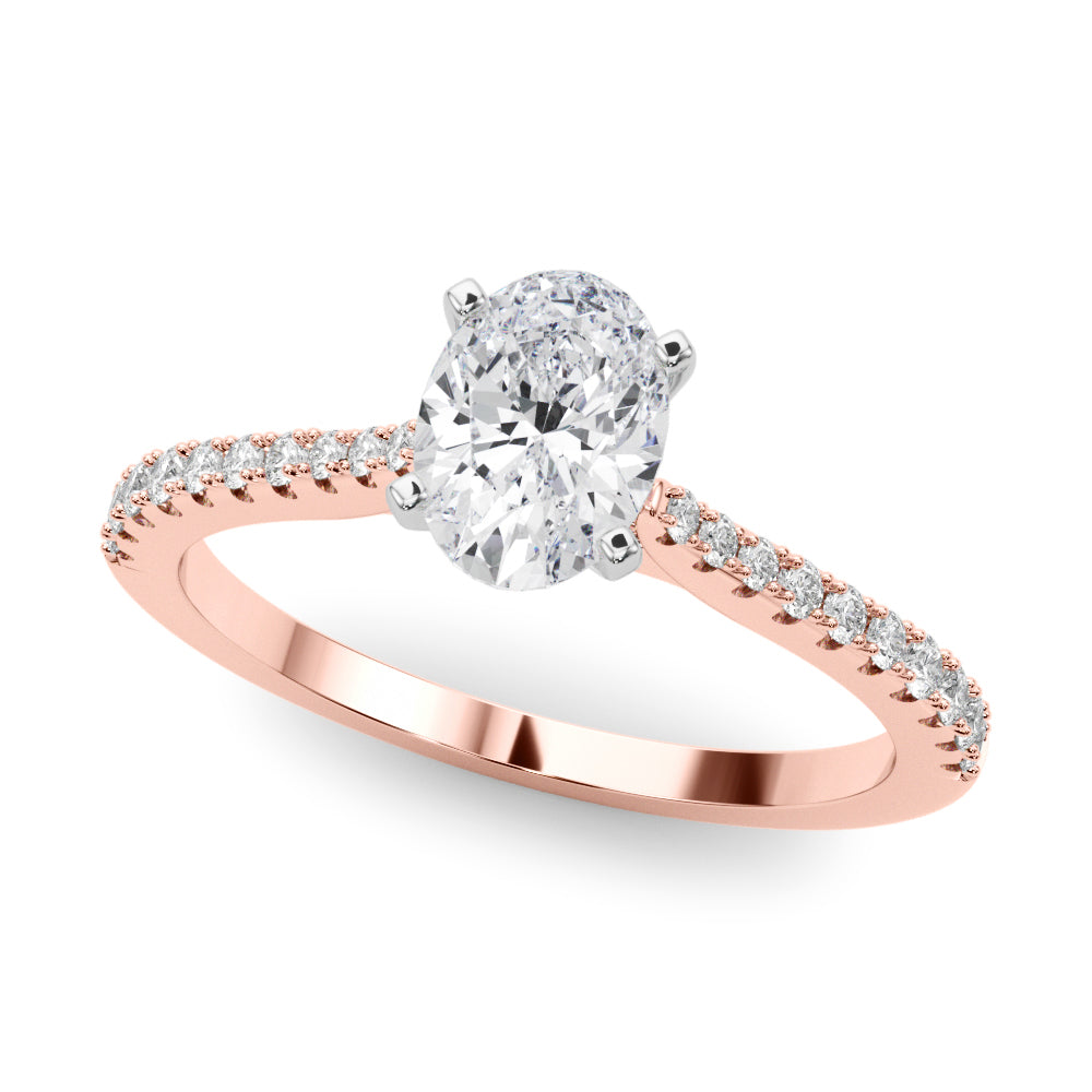 Opulent Remount Ring Round Diamond Engagement Ring — 9K/18K Gold & Platinum