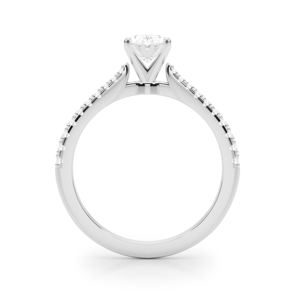 Opulent Remount Ring Round Diamond Engagement Ring — 9K/18K Gold & Platinum