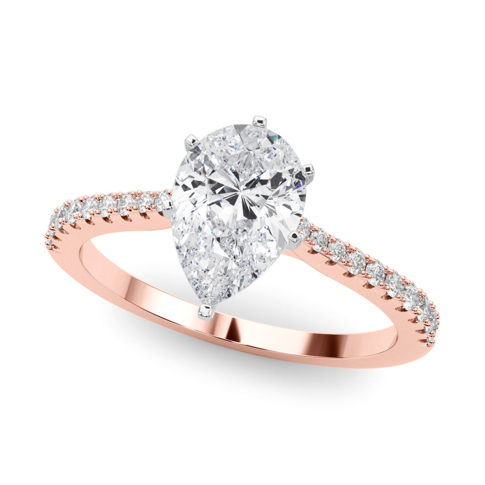Opulent Remount Ring Round Diamond Engagement Ring — 9K/18K Gold & Platinum