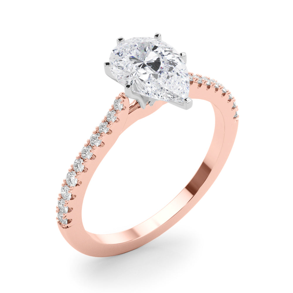 Opulent Remount Ring Round Diamond Engagement Ring — 9K/18K Gold & Platinum