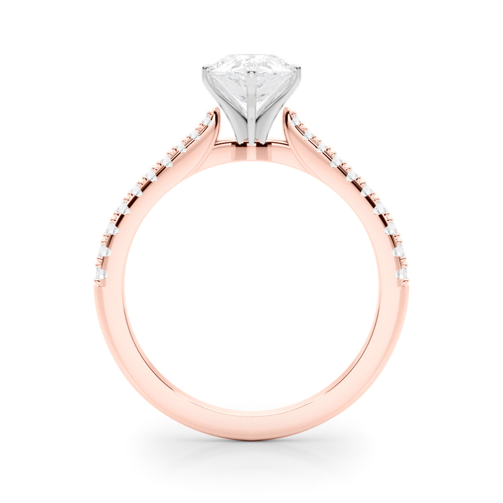 Opulent Remount Ring Round Diamond Engagement Ring — 9K/18K Gold & Platinum