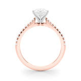 Opulent Remount Ring Round Diamond Engagement Ring — 9K/18K Gold & Platinum