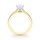 Opulent Remount Ring Round Diamond Engagement Ring — 9K/18K Gold & Platinum