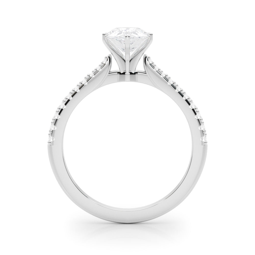 Opulent Remount Ring Round Diamond Engagement Ring — 9K/18K Gold & Platinum