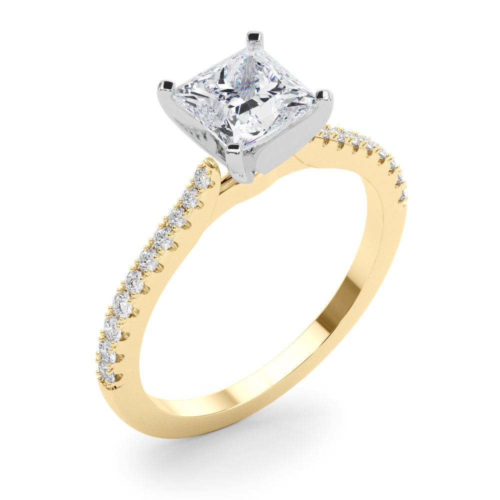Opulent Remount Ring Round Diamond Engagement Ring — 9K/18K Gold & Platinum