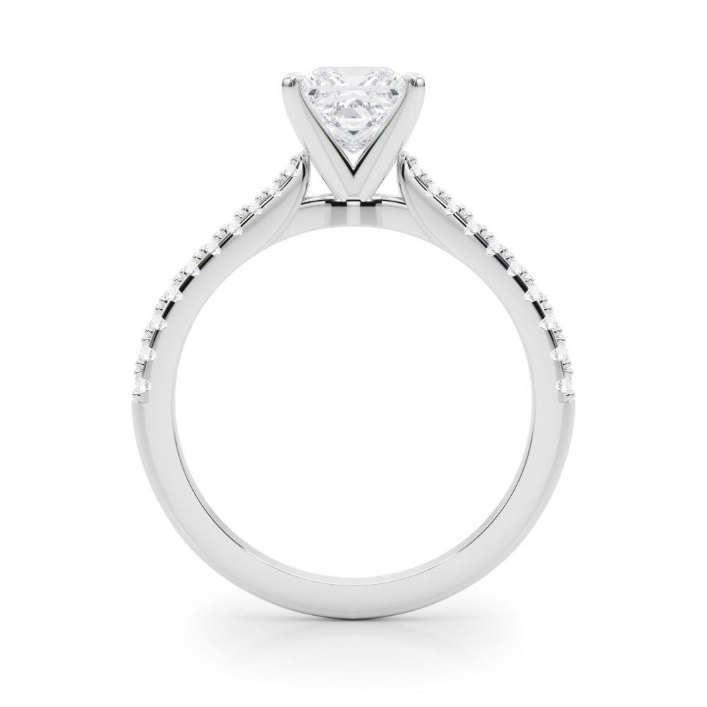 Opulent Remount Ring Round Diamond Engagement Ring — 9K/18K Gold & Platinum