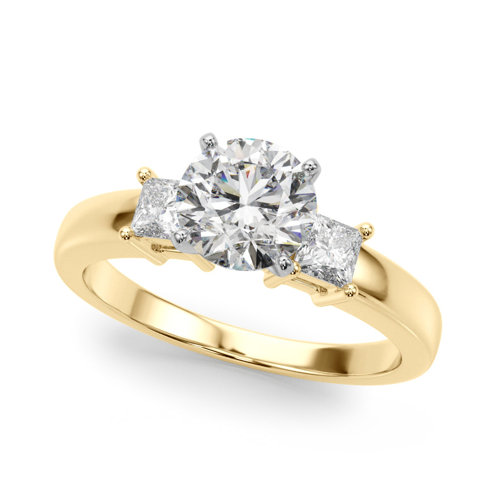 Elegant Remountring Princess Diamond Engagement Ring — 9K/18K Gold & Platinum