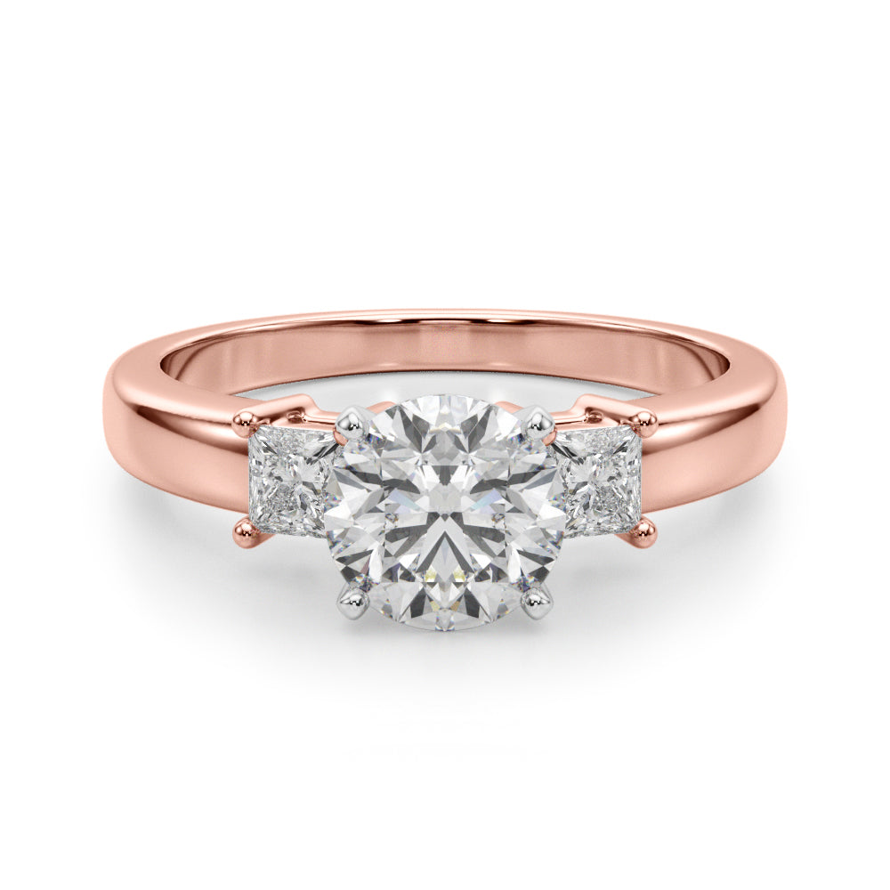 Elegant Remountring Princess Diamond Engagement Ring — 9K/18K Gold & Platinum