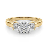 Elegant Remountring Princess Diamond Engagement Ring — 9K/18K Gold & Platinum