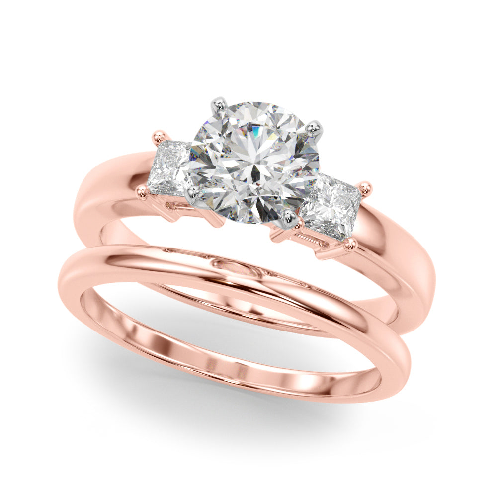 Elegant Remountring Princess Diamond Engagement Ring — 9K/18K Gold & Platinum