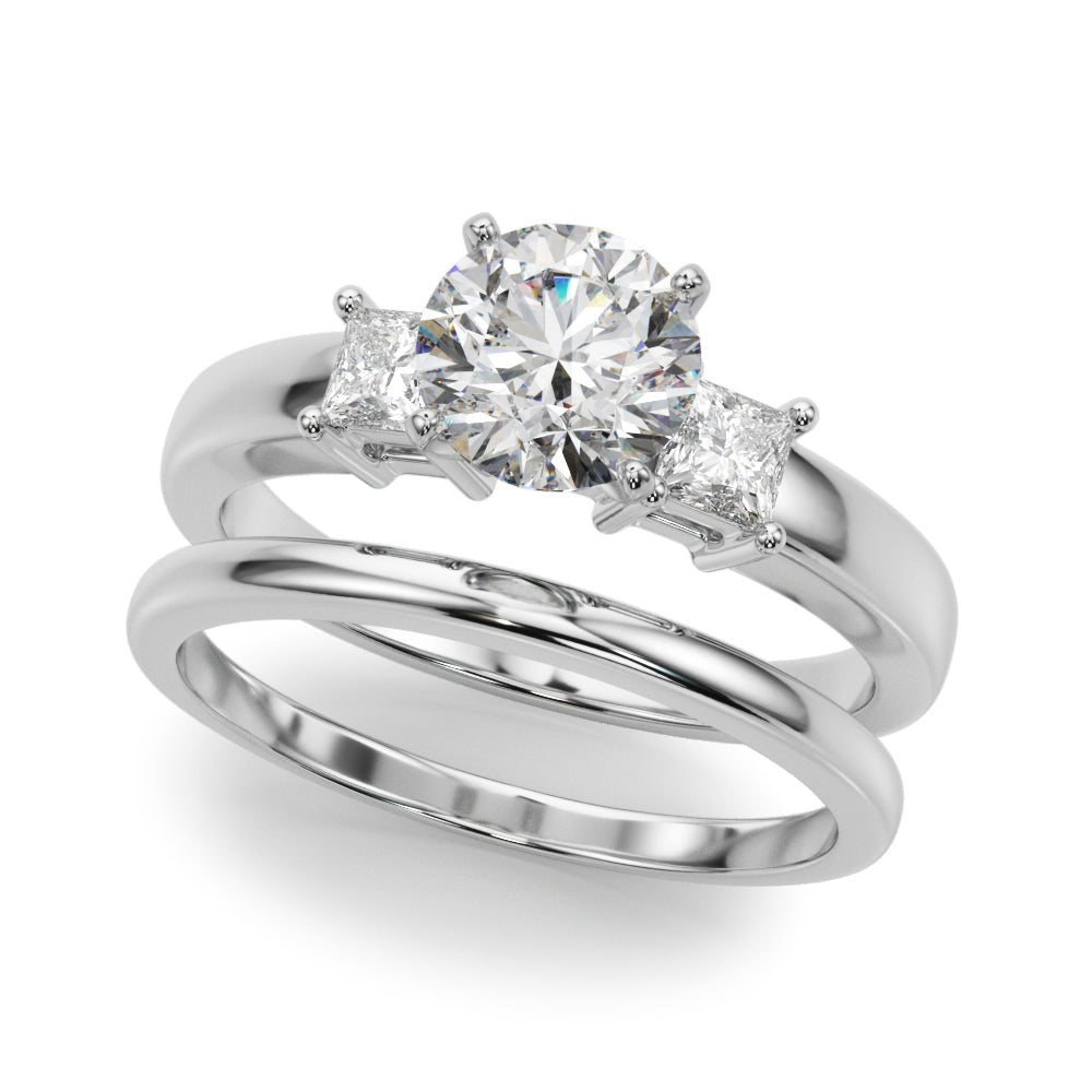 Elegant Remountring Princess Diamond Engagement Ring — 9K/18K Gold & Platinum