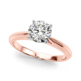 Eternal Remount Ring Round Diamond Engagement Ring — 9K/18K Gold & Platinum