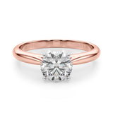 Eternal Remount Ring Round Diamond Engagement Ring — 9K/18K Gold & Platinum