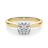 Eternal Remount Ring Round Diamond Engagement Ring — 9K/18K Gold & Platinum