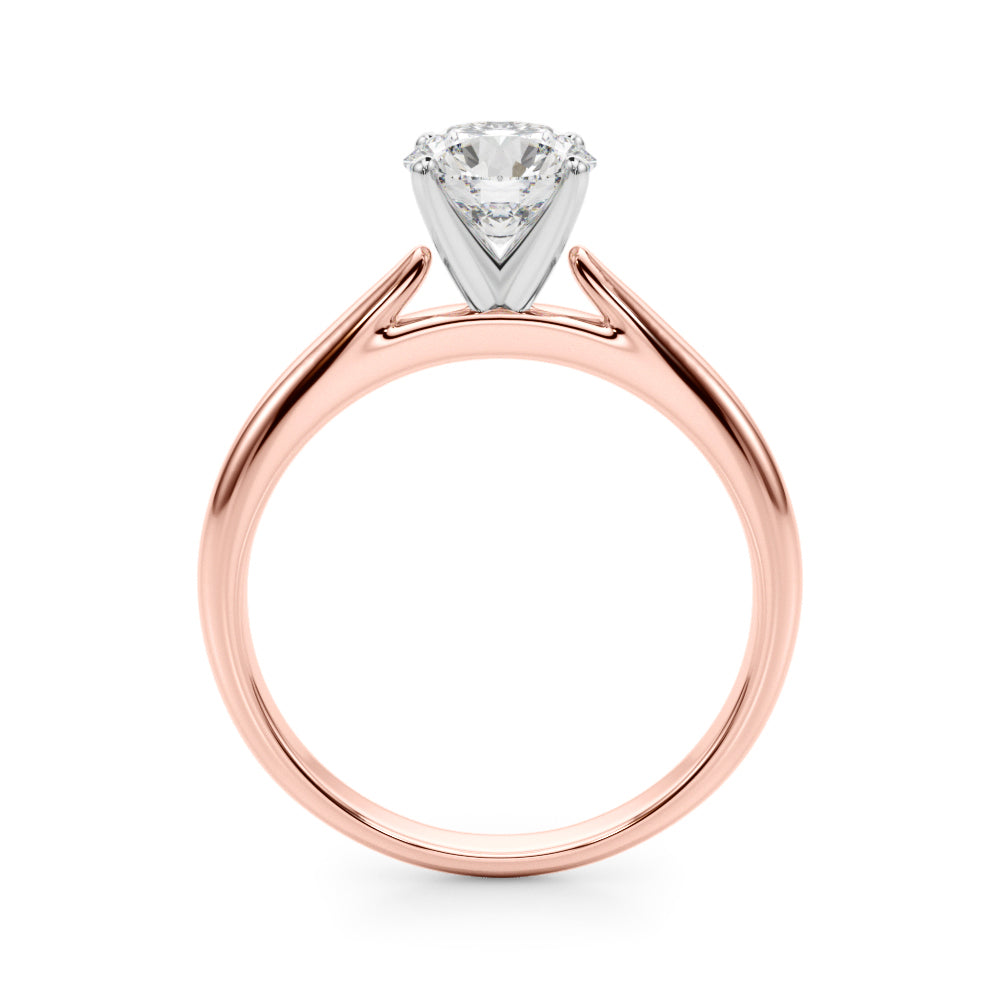 Eternal Remount Ring Round Diamond Engagement Ring — 9K/18K Gold & Platinum